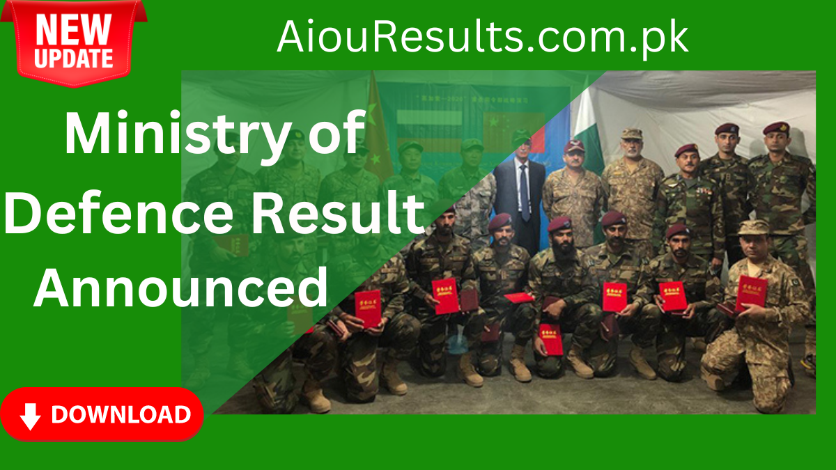 Ministry of Defence Result