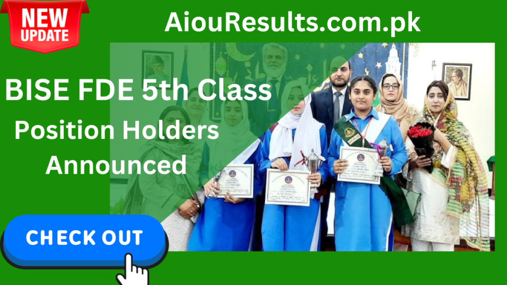 5th Class Position Holder Result 2024 Federal Board