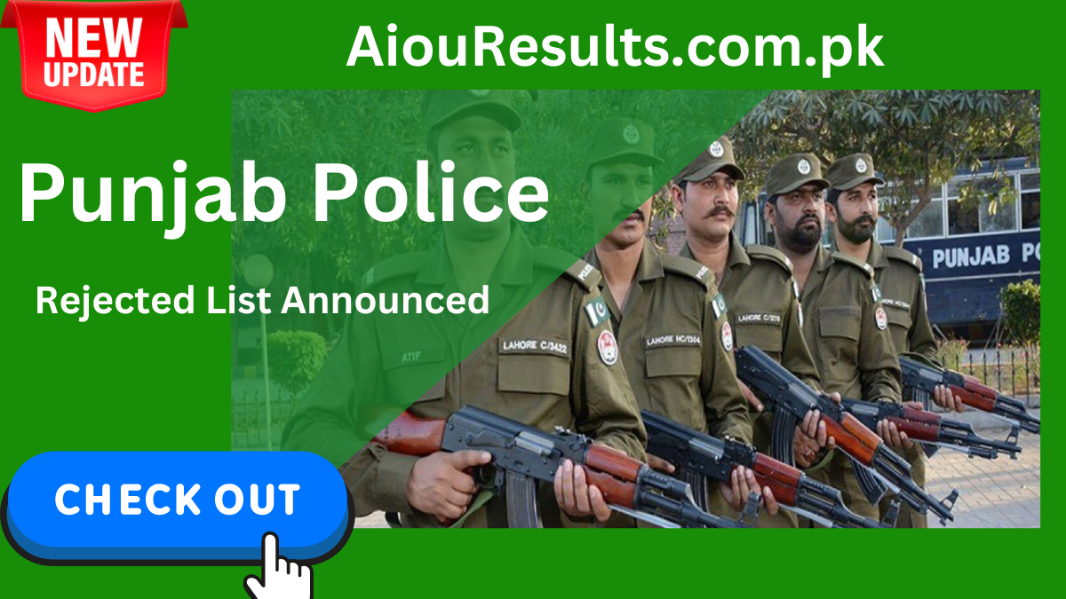 Punjab Police Rejected List