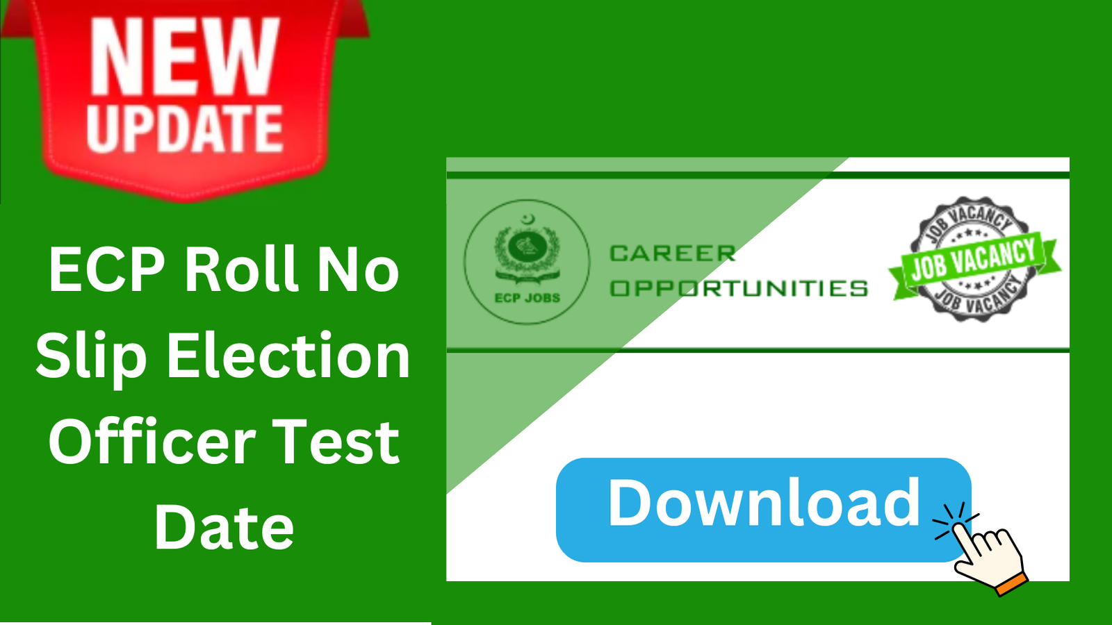 ECP Roll No Slip Election Officer Test Date