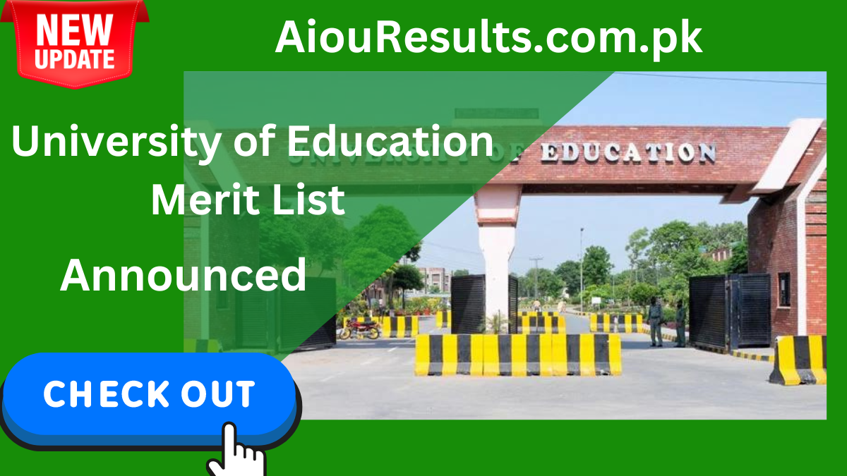 University of Education Merit List