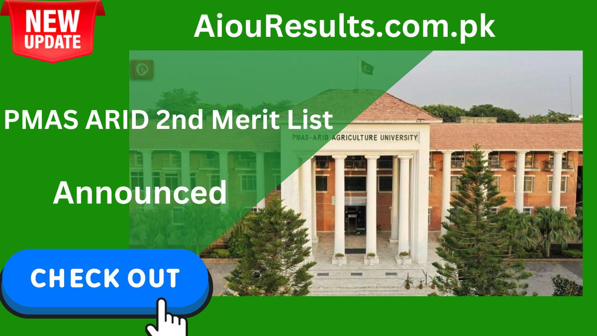 PMAS 2nd Merit List 2024