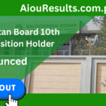 Balochistan Board 10th Class Position Holder Result