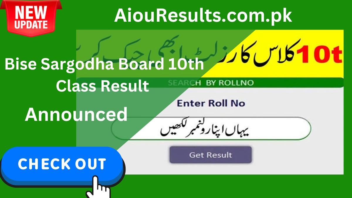 Bise Sargodha Board 10th Class Result 2024