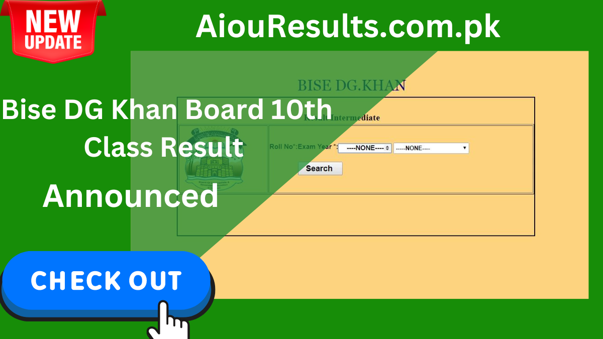 Bise DG Khan Board 10th Class Result