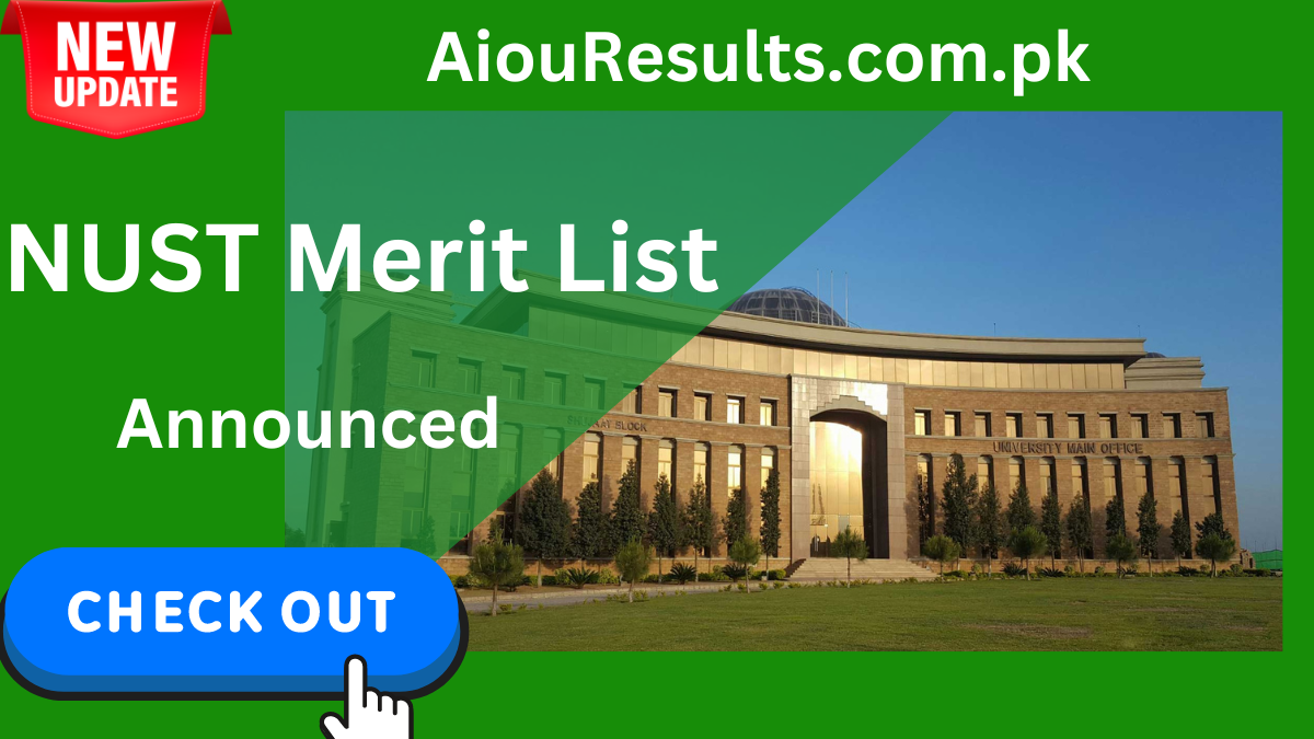 NUST Merit List 2024 1st, 2nd, 3rd PDF Download