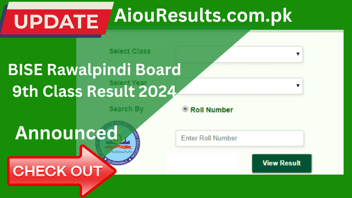 BISE Rawalpindi Board 9th Class Result 2024