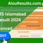 COMSATS Islamabad NTS Result 2024