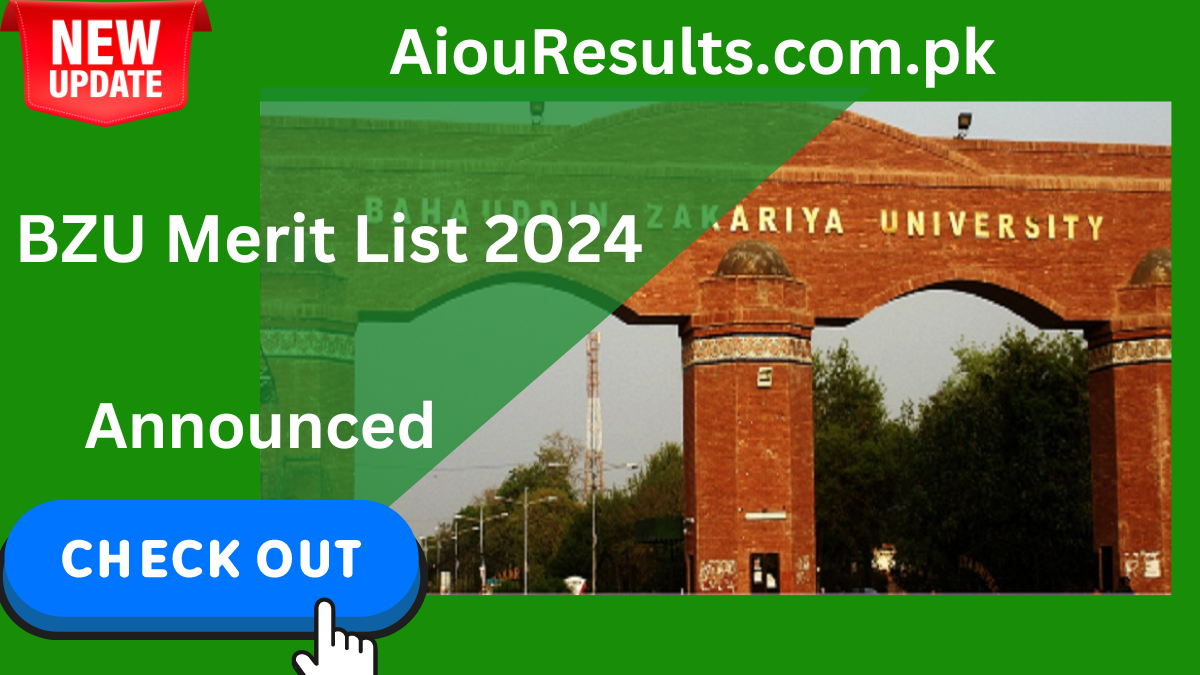 BZU Merit List 2024