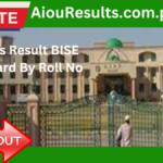 12th Class Result BISE Kohat Board By Roll No