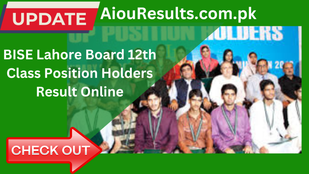 BISE Lahore Board 12th Class Position Holders Result 2024 Online