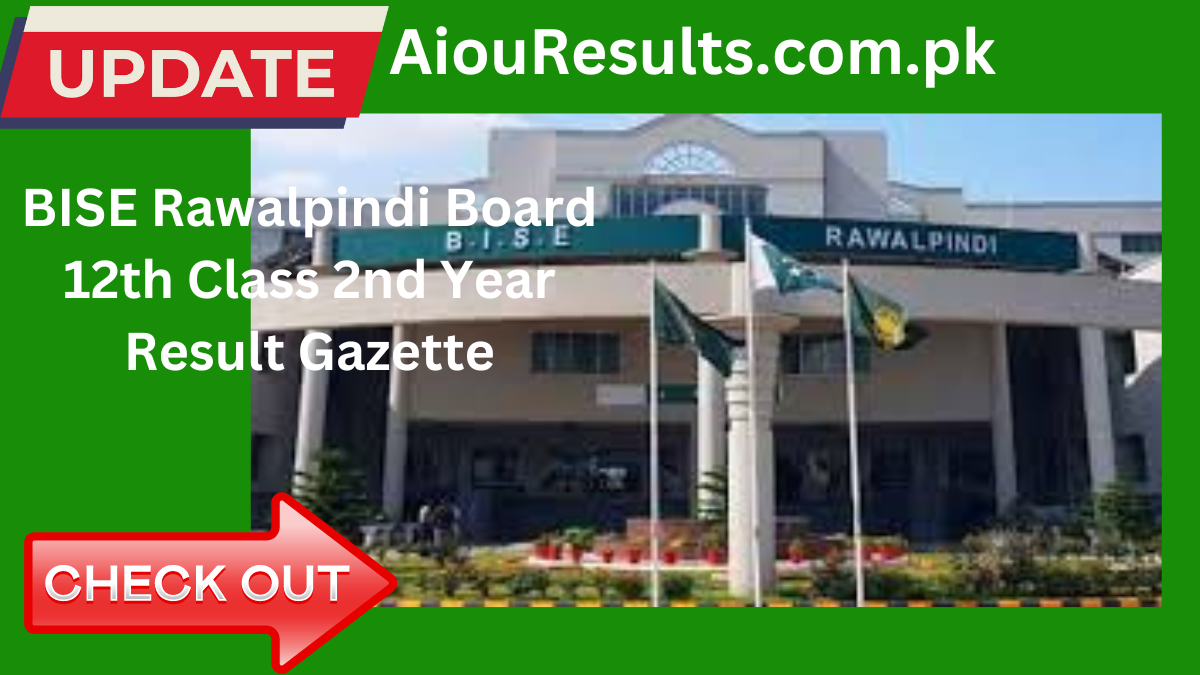 BISE Rawalpindi Board 12th Class 2nd Year Result Gazette